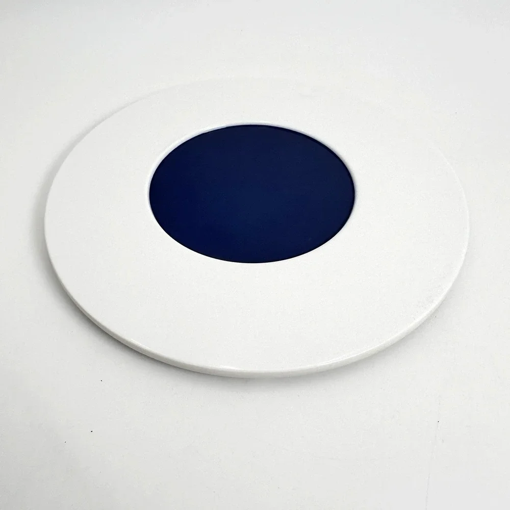 Tupperware 2 Spoon Rests 2 Round Trivets Blue White Green Kitchen Lot Melamine
